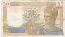 France 50 Francs Ceres - 13-04-1939 Serial A.10147