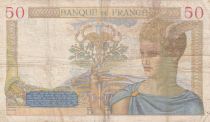 France 50 Francs Ceres - 28-01-1937 - Serial E.5411