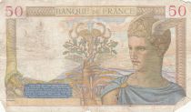 France 50 Francs Ceres - 28-04-1938 - Serial J.8131