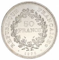 France 50 Francs Hercule - 1976 Argent