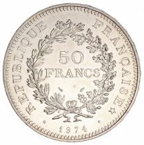 France 50 Francs Hercules - 1974 Silver