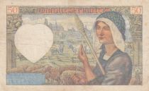 France 50 Francs Jacques Coeur - 08-01-1942 Serial N.155