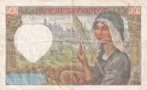 France 50 Francs Jacques Coeur - 15-05-1942 - Serial M.171