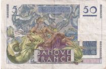 France 50 Francs Le Verrier - 12-06-1947 - Serial D.45