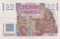 France 50 Francs Le Verrier - 20-03-1947 - Serial F.46