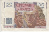 France 50 Francs Le Verrier - 31-05-1946 - Serial Y.32