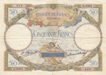 France 50 Francs Luc Olivier Merson modified - 02-07-1931 - Serial H.8482