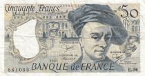 France 50 Francs Quentin de la Tour - Serial E.36 - 1984