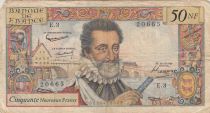 France 50 NF - Henri IV - 05-03-1959 - Serial E.3