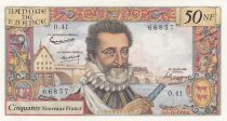 France 50 NF - Henri IV - 05-11-1959 - Serial O.41