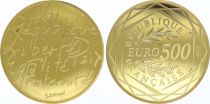 France 500 Euro Or - Republic - 2014 - UNC - GOLD