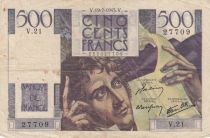 France 500 Francs - Chateaubriand - 19-07-1945 - Serial V.21