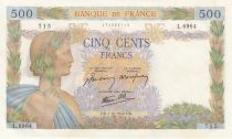 France 500 Francs - La Paix - 01-10-1942 - Série L.6964