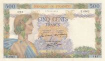 France 500 Francs - La Paix - 01-10-1942 - Série U.6902