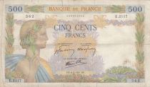 France 500 francs - La Paix - 06-02-1941 - Série E.2117