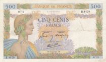 France 500 francs - La Paix - 08-01-1942 - Série B.4479