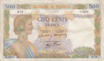 France 500 francs - La Paix - 08-01-1942 - Série C.4470