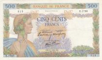 France 500 Francs - La Paix - 09-01-1941 - Serial E.1780