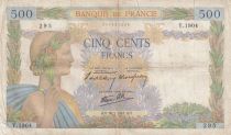 France 500 francs - La Paix - 16-01-1941 - Série Y.1904