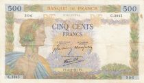 France 500 Francs - La Paix - 21-05-1941 - Serial C.3045