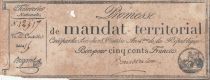 France 500 Francs - Mandat territorial série 16 - 1796 - PTB