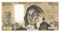 France 500 Francs - Pascal - 02-01-1969 -  Serial O.8