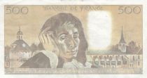 France 500 Francs - Pascal - 02-03-1989 - Serial F.296