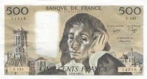 France 500 francs - Pascal - 02-06-1983 - Serial S.191