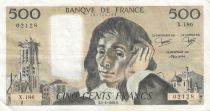 France 500 francs - Pascal - 02-06-1983 - Serial X.186