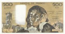 France 500 Francs - Pascal - 02-12-1971 -  Serial Q.27