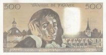 France 500 Francs - Pascal - 02-12-1971 -  Serial Q.27