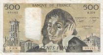 France 500 Francs - Pascal - 03-01-1985 - Serial M.218