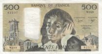 France 500 Francs - Pascal - 03-01-1985 - Serial W.219