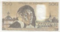 France 500 Francs - Pascal - 03-01-1985 - Serial W.219