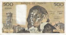 France 500 francs - Pascal - 03-02-1977 - Serial V.71