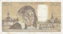 France 500 Francs - Pascal - 03-03-1988 - Serial U.273