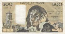 France 500 francs - Pascal - 03-04-1980 - Serial K.110