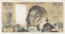 France 500 francs - Pascal - 03-11-1977 - Serial K.80