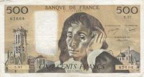 France 500 francs - Pascal - 03-11-1977 - Serial S.87