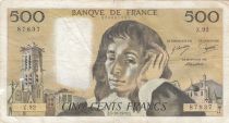 France 500 francs - Pascal - 03-11-1977 - Serial Z.92