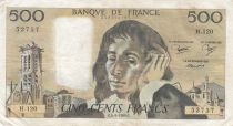 France 500 francs - Pascal - 04-09-1980 - Serial H.120