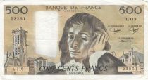 France 500 francs - Pascal - 04-09-1980 - Serial L.119