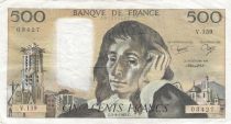 France 500 francs - Pascal - 05-08-1982 - Serial V.159