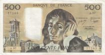 France 500 francs - Pascal - 05-10-1978 - Serial A.97