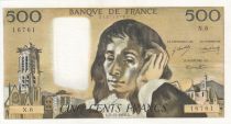 France 500 Francs - Pascal - 05-12-1968 -  Serial N.6