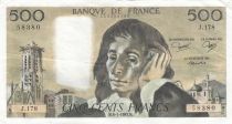 France 500 francs - Pascal - 06-01-1983 - Serial J.178