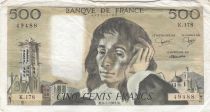 France 500 francs - Pascal - 06-01-1983 - Serial K.178