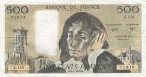 France 500 francs - Pascal - 06-01-1983 - Serial Z.178