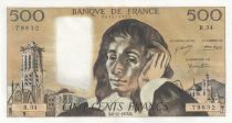 France 500 Francs - Pascal - 06-12-1973 - Serial R.34