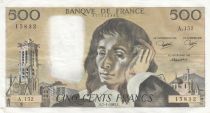 France 500 francs - Pascal - 07-01-1982 - Serial A.152